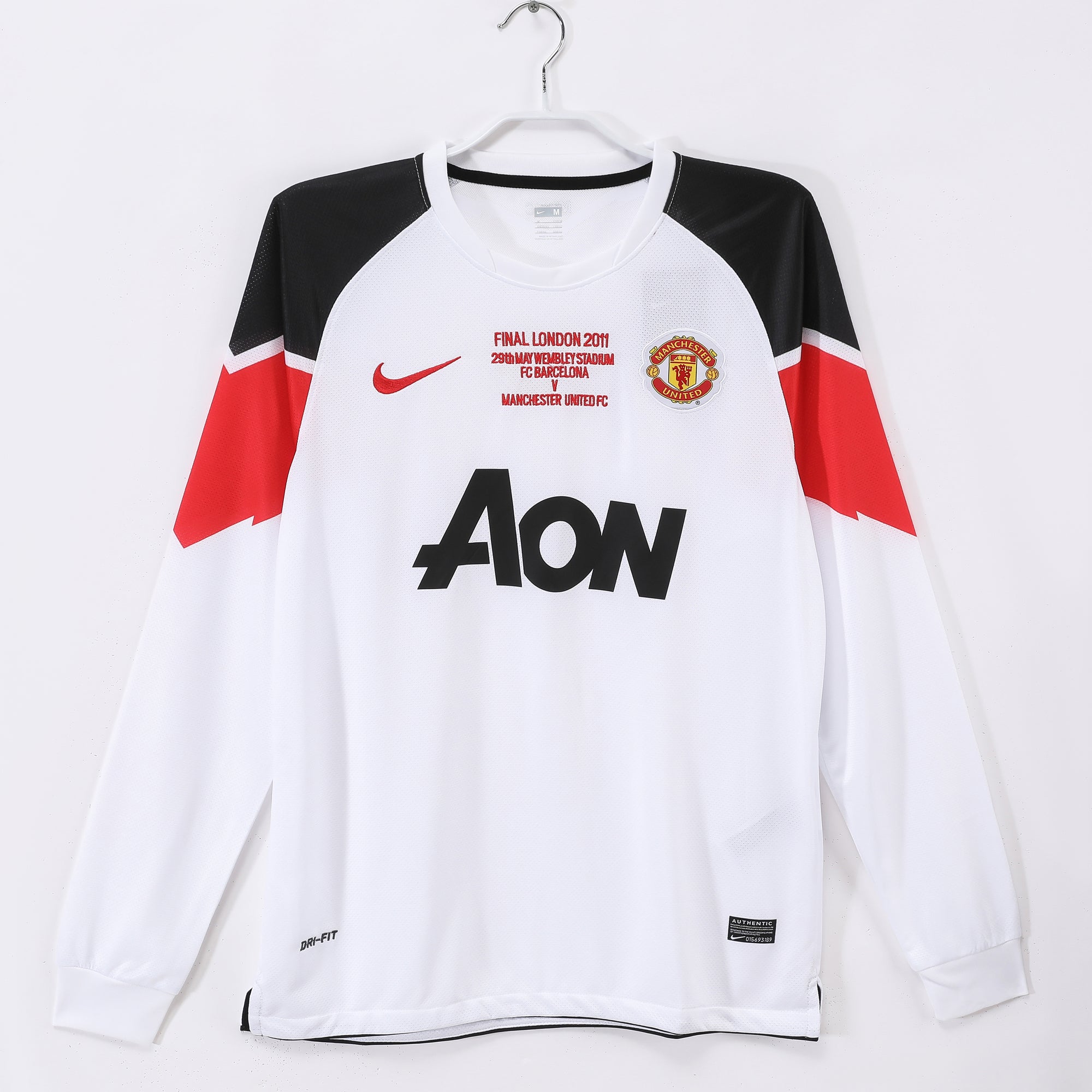Maillot RETRO Manchester United 2010/11 manches longues