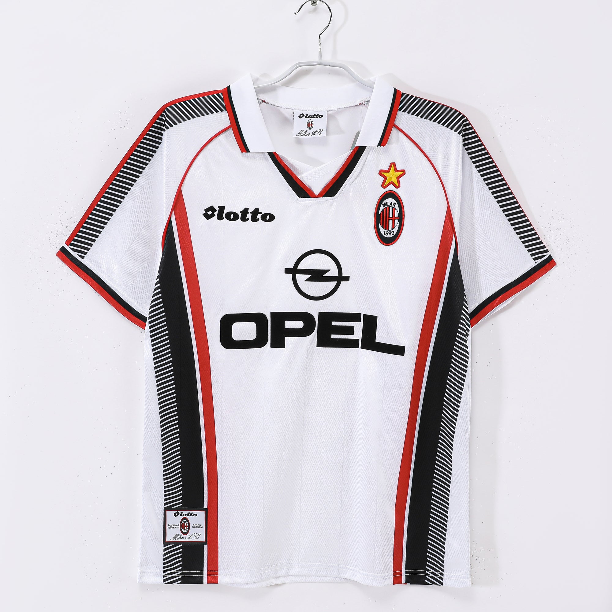 Maillot retro AC milan blanc 1997/98