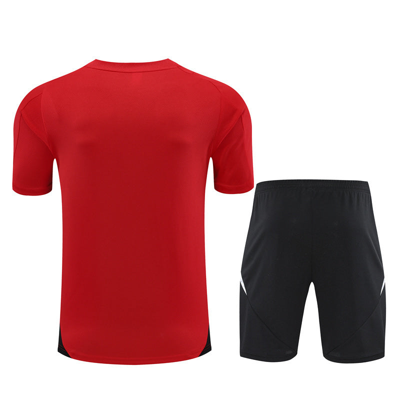 Ensemble d'entrainement manchester united rouge 2024/25