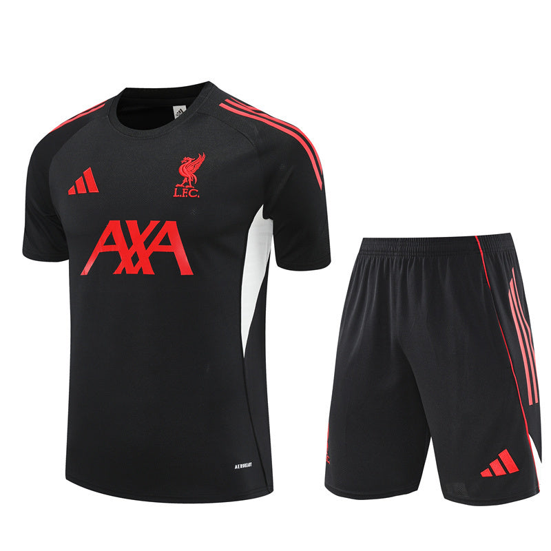 Ensemble d'entrainement Liverpool noir 25-26