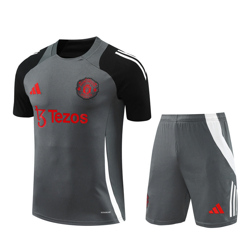 Ensemble d'entrainement Manchester united gris 2024/25