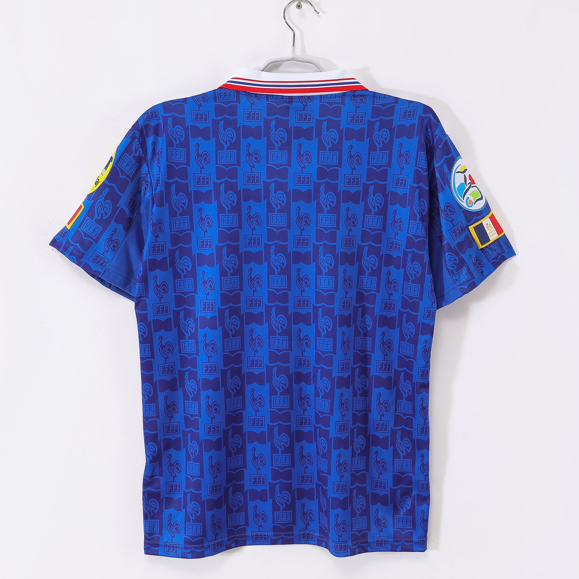 Maillot retro equipe de france bleu 1996