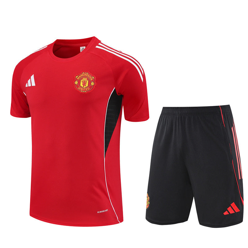 Ensemble d'entrainement manchester united rouge 25-26