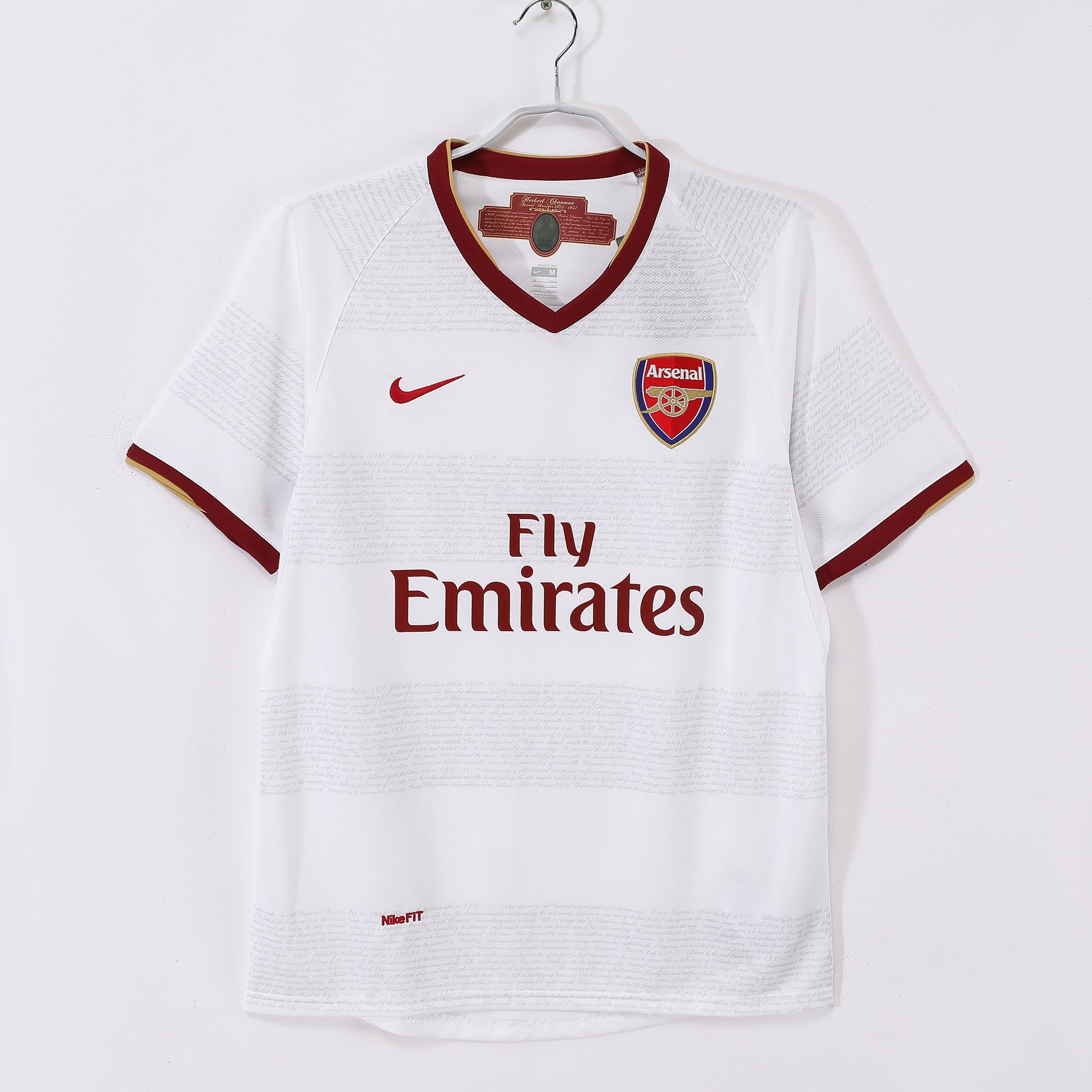Maillot retro arsenal blanc 2007/08